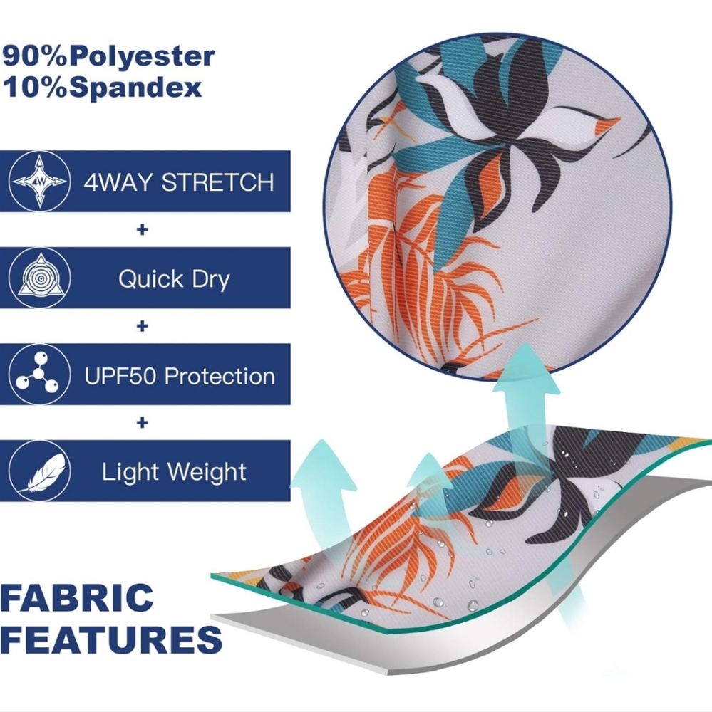 SURF CUZ Men's Beach Short 4-Way Stretch - Picture 3 of 7